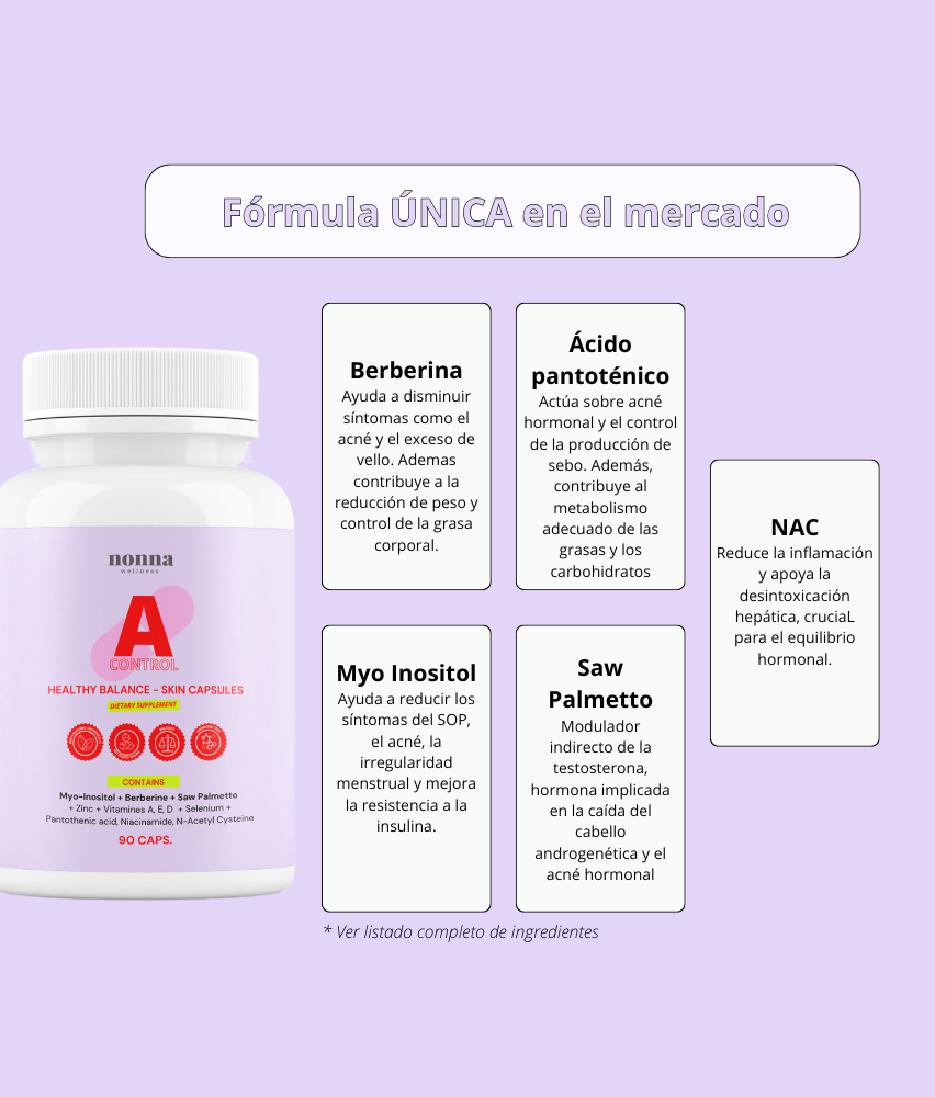 A CONTROL - ACNÉ HORMONAL & RESISTENCIA A LA INSULINA