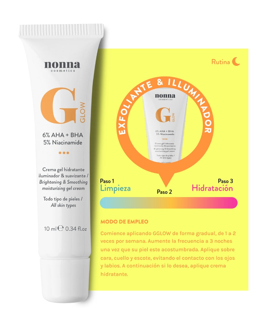 GGLOW Exfoliante - 5% Ácido Glicólico & Niacinamida
