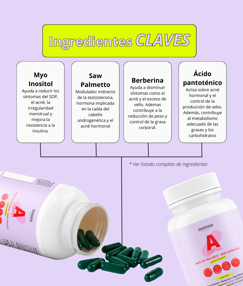 A CONTROL - ACNÉ HORMONAL &amp; RESISTENCIA A LA INSULINA